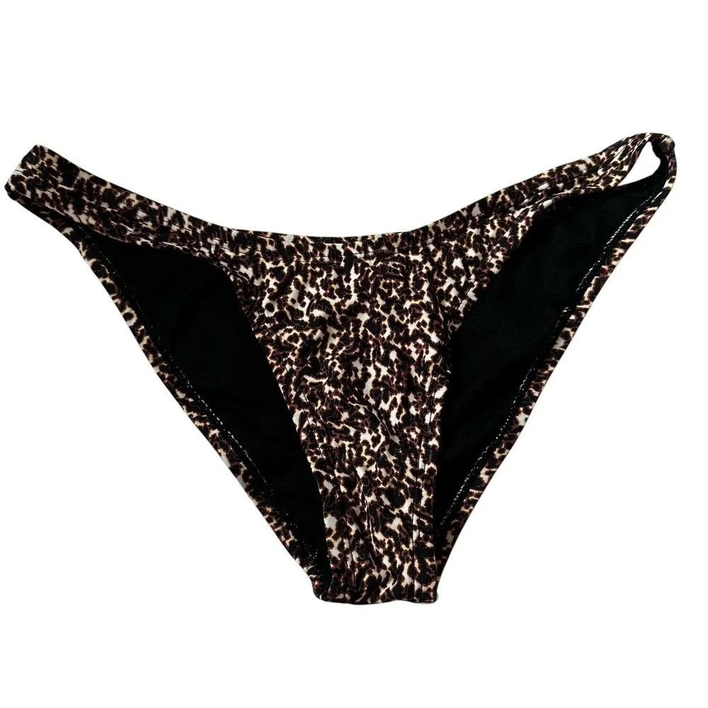 Lulus Women's Size Large Leopard Bikini Set Padded Swimsuit Swimwear | 69-28